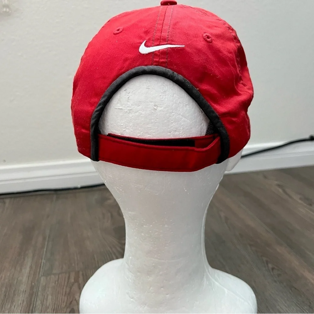 Nike Red and Black Cap